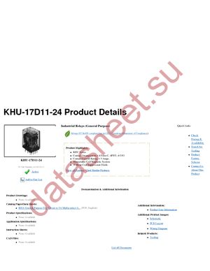 KHU-17D11-24 datasheet  